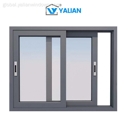 Wholesale antitheft aluminum door Triple-Track Sliding Windows Aluminum Window Customizable Manufactory